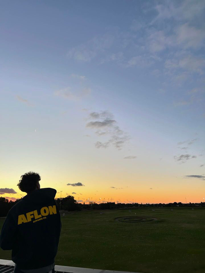 Navy and Yellow Hoodie