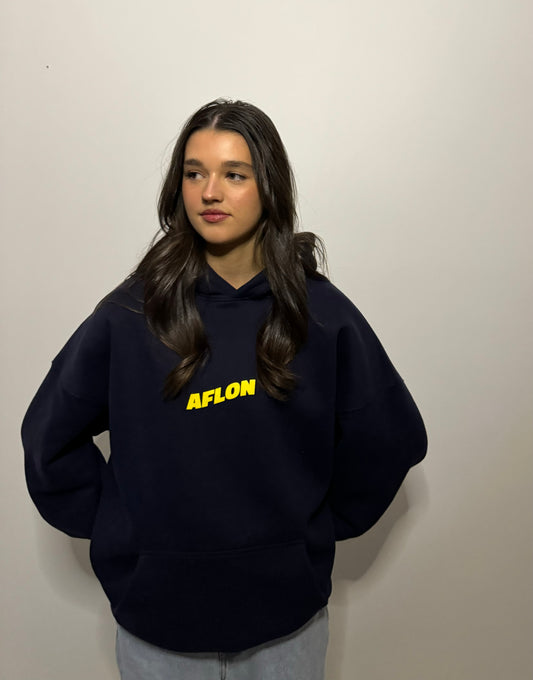 Navy and Yellow Hoodie